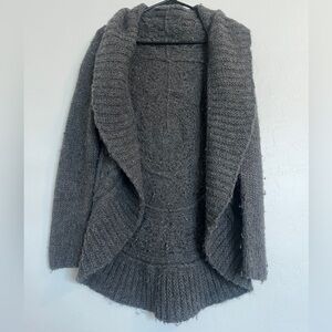 Theory gray knit cardigan